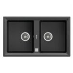 Chậu rửa bát đá TEKA STONE 90 B-TG 2B DARK GREY 2 hố (2)