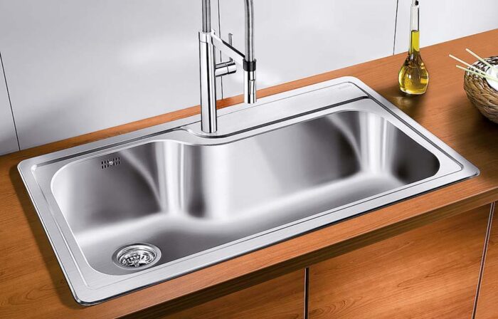 Chậu rửa bát inox BLANCO PLENTA 9 dương bàn 1 hố (1)