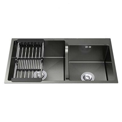 Chậu rửa bát inox FANDI FD-HMN 8245L dương bàn 2 hố
