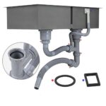 Chậu rửa bát inox FANDI FD-HMN 8245L dương bàn 2 hố