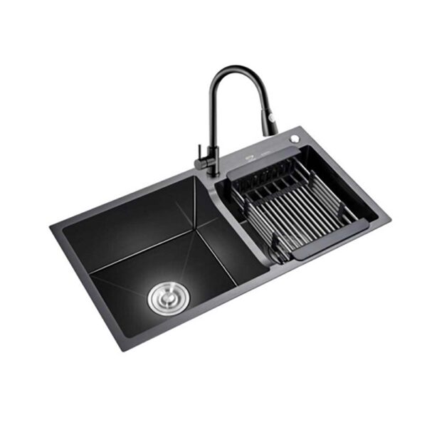 Chậu rửa bát inox FANDI FD-HMN 8245L dương bàn 2 hố