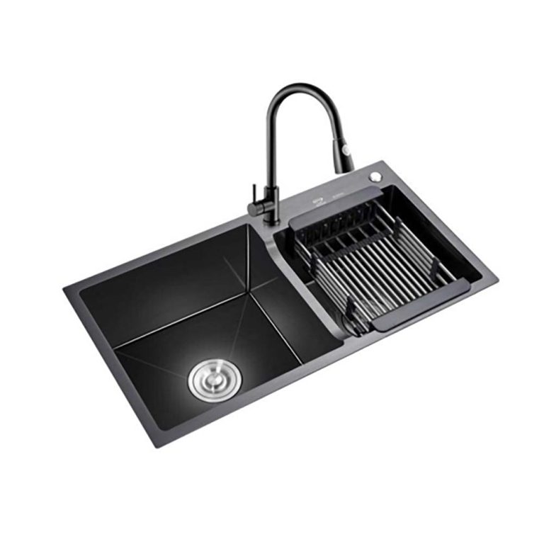 Chậu rửa bát inox FANDI FD-HMN 8245L dương bàn 2 hố