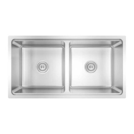 Chậu rửa bát inox KONOX KN8646DU DEKOR BASIC âm bàn 2 hố