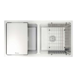 Chậu rửa bát inox KONOX KN8646DU DEKOR âm bàn 2 hố (1)