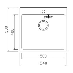 Chậu rửa bát inox KONOX UNICO 5450 dương bàn 1 hố (1)
