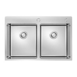 Chậu rửa bát inox KONOX UNICO 7650 dương bàn 2 hố