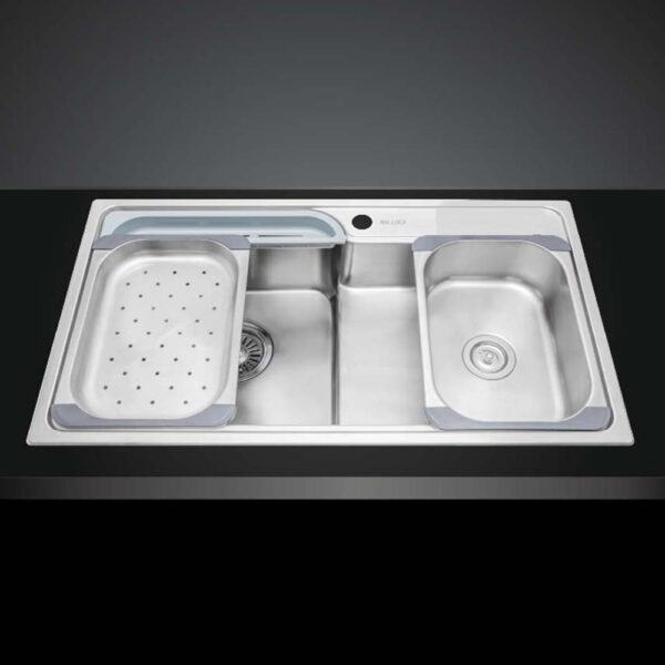 Chậu rửa bát inox MALLOCA MS 1028 N dương bàn 1 hố (1)