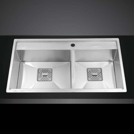 Chậu rửa bát inox MALLOCA MS 6304 ST âm bàn 2 hố (1)