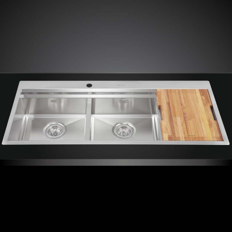 Chậu rửa bát inox MALLOCA SLIDE MS 1162R dương bàn 2 hố (1)