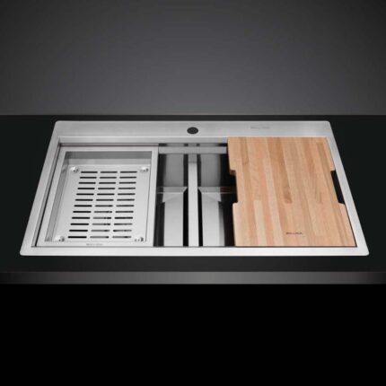 Chậu rửa bát inox MALLOCA SLIDE MS 862 dương bàn 2 hố (1)