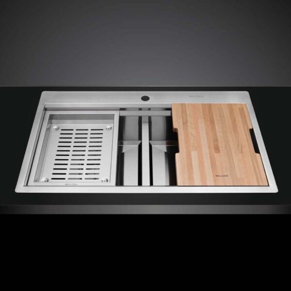 Chậu rửa bát inox MALLOCA SLIDE MS 862 dương bàn 2 hố (1)