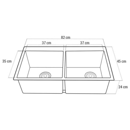 Chậu rửa bát inox ROSLERER RL04-090 INOX dương bàn 2 hố (2)