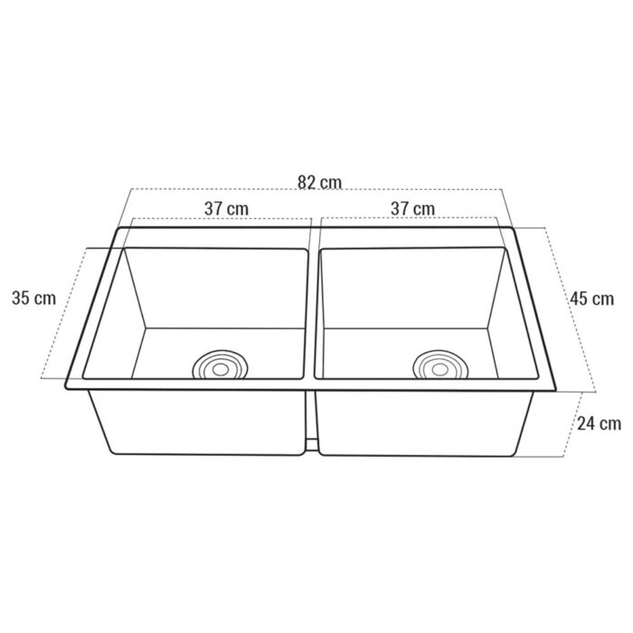 Chậu rửa bát inox ROSLERER RL04-090 INOX dương bàn 2 hố (2)
