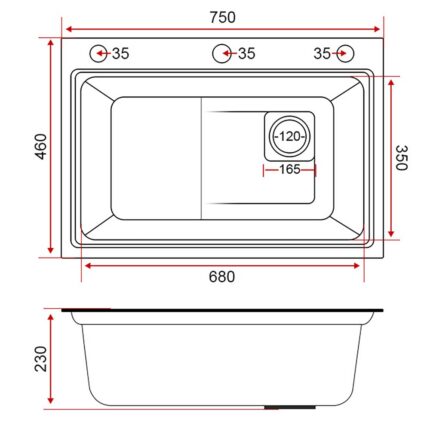 Chậu rửa bát inox SEVILLA SV-7546N1 1 hố dương bàn (1)