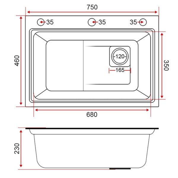 Chậu rửa bát inox SEVILLA SV-7546N1 1 hố dương bàn (1)