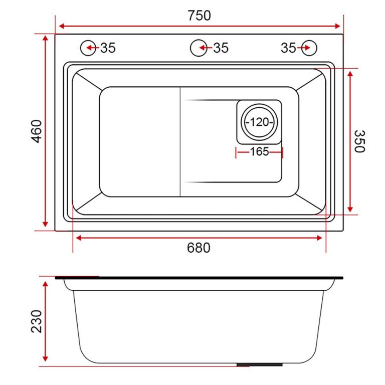Chậu rửa bát inox SEVILLA SV-7546N1 1 hố dương bàn (1)