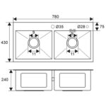 Chậu rửa bát inox SEVILLA SV-7843N1 2 hố dương bàn (1)