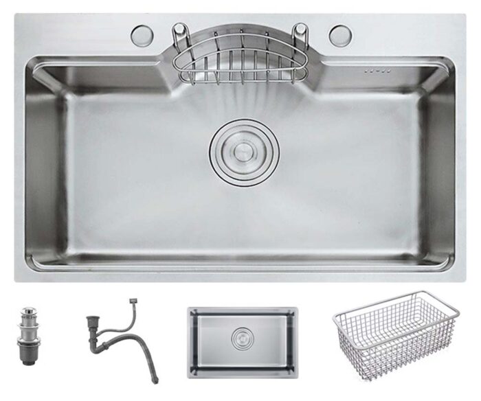 Chậu rửa bát inox SEVILLA SV-7848 1 hố dương bàn - Ảnh 4