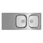 Chậu rửa bát inox TEKA UNIVERSE 80 T-XP 2B 1D 2 hố 1 bàn (9)