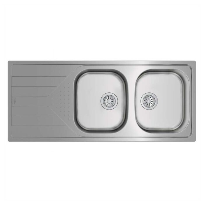 Chậu rửa bát inox TEKA UNIVERSE 80 T-XP 2B 1D 2 hố 1 bàn (9)