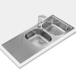 Chậu rửa bát inox TEKA UNIVERSE 80 T-XP 2B 1D 2 hố 1 bàn (9)