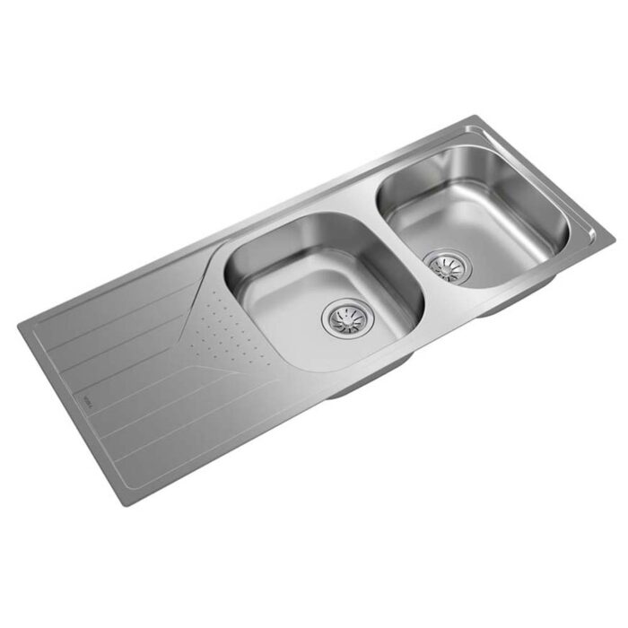 Chậu rửa bát inox TEKA UNIVERSE 80 T-XP 2B 1D 2 hố 1 bàn (9)