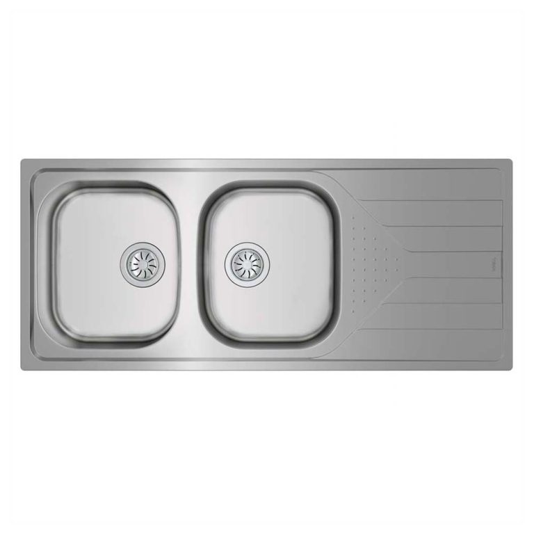 Chậu rửa bát inox TEKA UNIVERSE 80 T-XP 2B 1D 2 hố 1 bàn (9)
