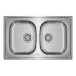 Chậu rửa bát inox TEKA UNIVERSE 80 T-XP 2B 2 hố