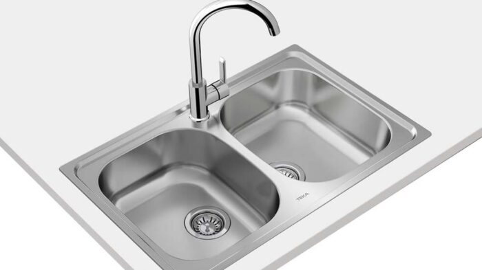 Chậu rửa bát inox TEKA UNIVERSE 80 T-XP 2B 2 hố