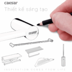 Chổi cọ phòng vệ sinh CAESAR Q6308B đen - Ảnh 8