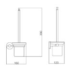 Chổi cọ phòng vệ sinh D&K DK802506