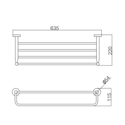Giá treo khăn D&K DK802511