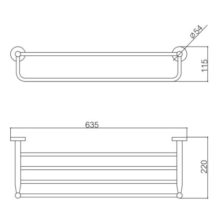 Giá treo khăn D&K DK8025K11