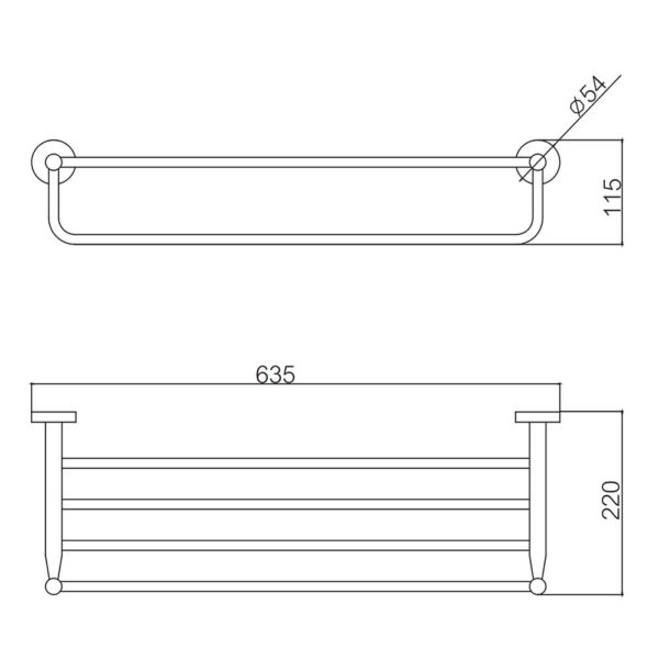 Giá treo khăn D&K DK8025K11