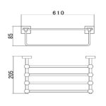 Giá treo khăn D&K DK803511