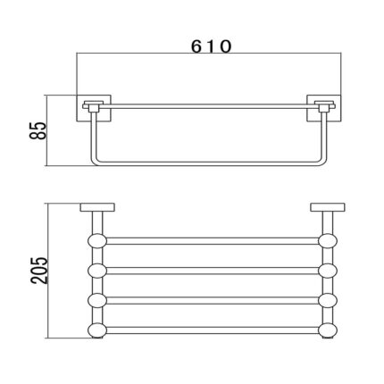 Giá treo khăn D&K DK803511