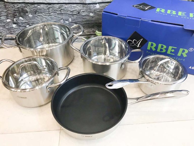 Hình ảnh thực tế Bộ nồi ARBER AB-DQ01 5 món