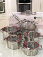 Bộ nồi ARBER AN05RED-MAX 5 món - Ảnh 2