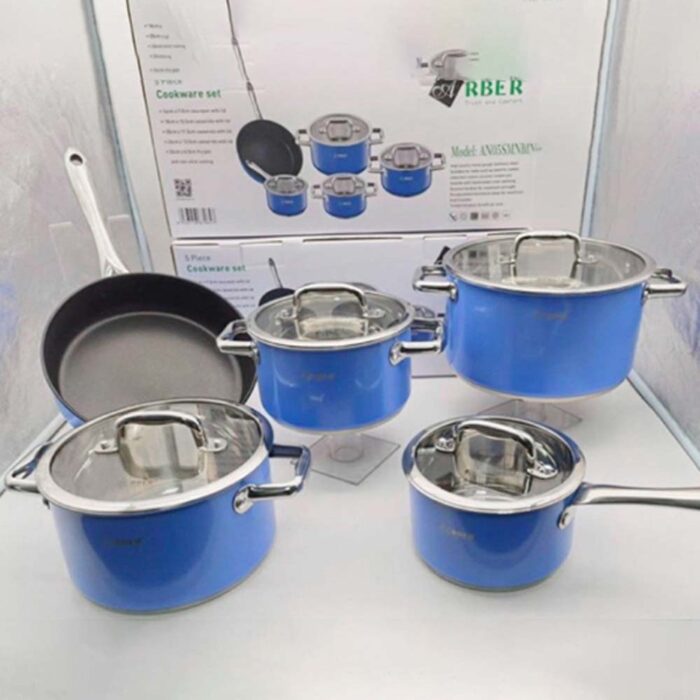 Bộ nồi ARBER AN05SMNB 5 món - Ảnh 2