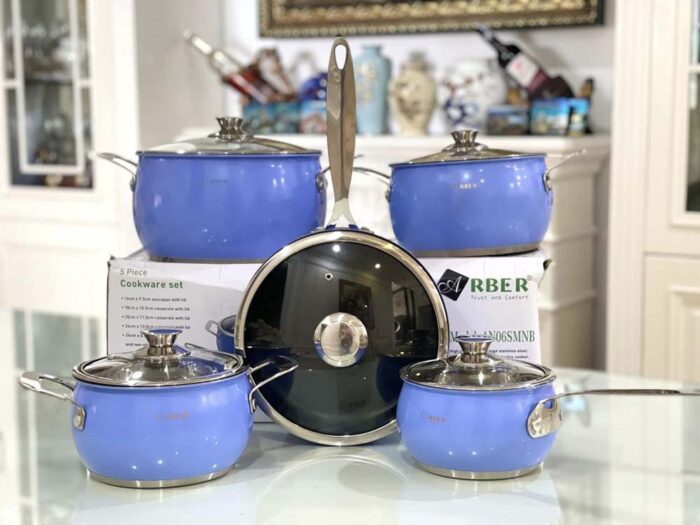 Bộ nồi ARBER AN06SMNB 5 món - Ảnh 2