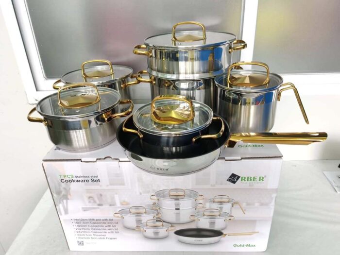 Bộ nồi ARBER GOLD MAX 7 món - Ảnh 5