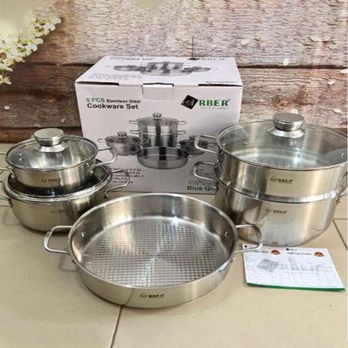 Bộ nồi ARBER BLUE QUARTZ 5 món - Ảnh 2