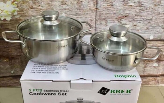 Bộ nồi ARBER BLUE QUARTZ 5 món - Ảnh 5