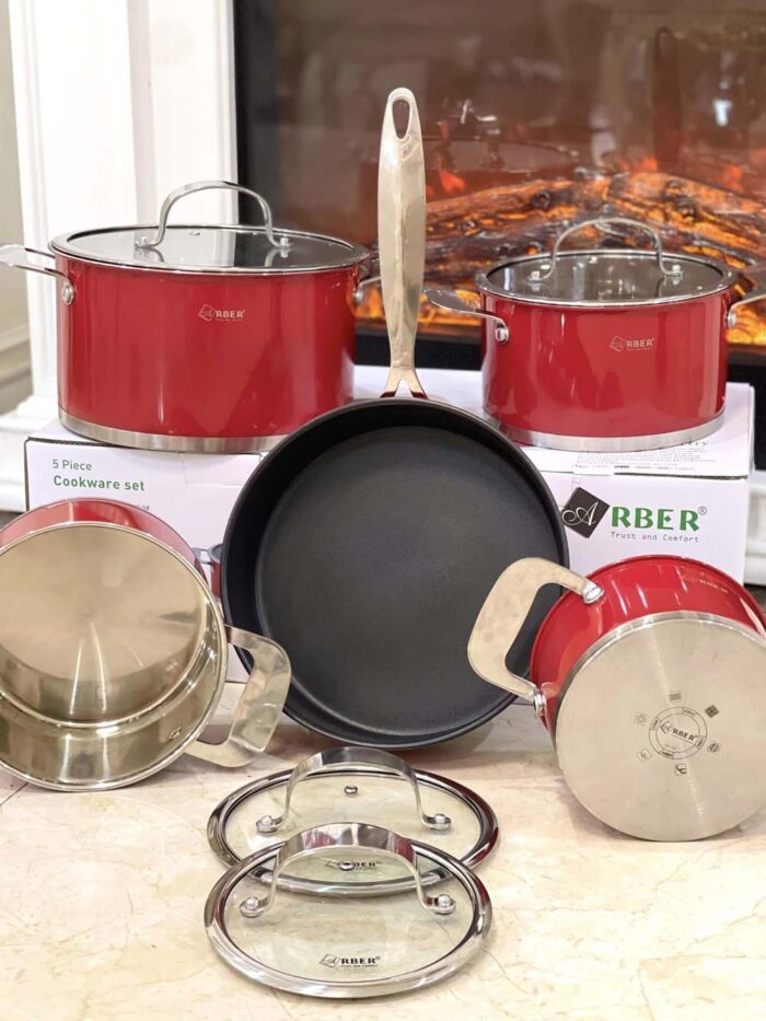 Bộ nồi ARBER CHERRY 5 món - Ảnh 3