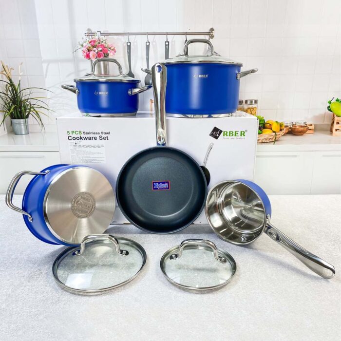 Bộ nồi ARBER NAVY BLUE 5 món - Ảnh 8