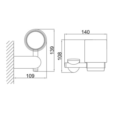 Kệ bàn chải đánh răng D&K DK800607D