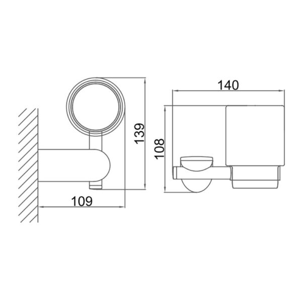Kệ bàn chải đánh răng D&K DK801007C