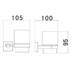 Kệ bàn chải đánh răng D&K DK803502
