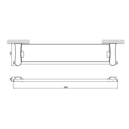 Kệ kính D&K DK8082101C