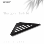 Kệ nhà tắm CAESAR Q6314B góc inox 1 tầng đen - Ảnh 2